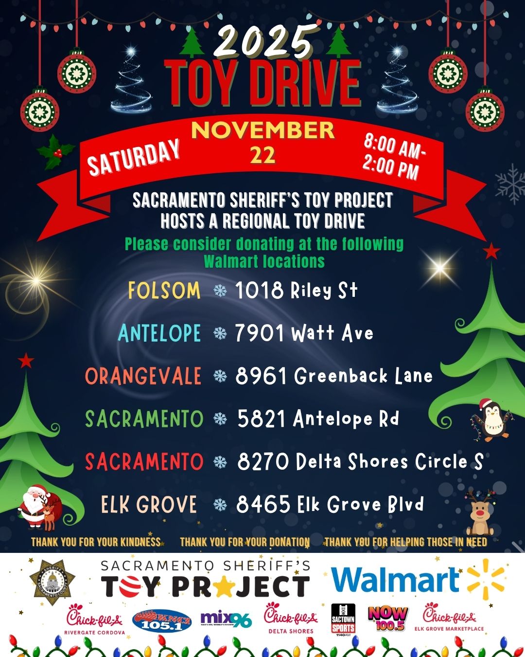 2025 Toy Drive Store list